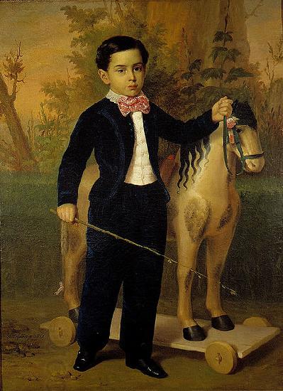 Antonio Maria Esquivel Retrato del nino Carlos Pomar Margrand China oil painting art